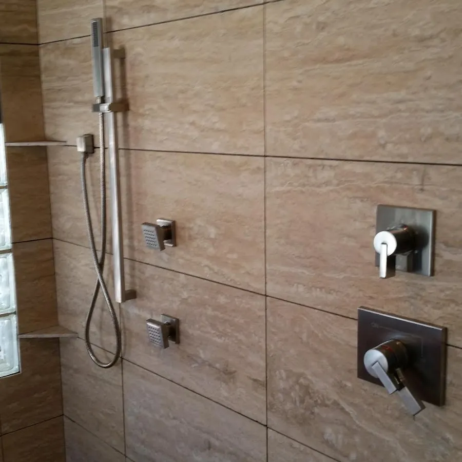 Shower fixture installation for Water Heater Replacement in Willington